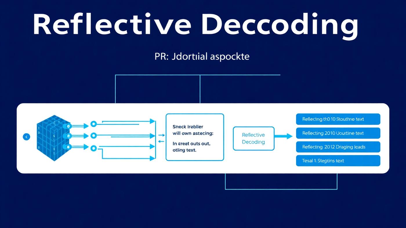 Diagram showing GLM 5.2's Reflective Decoding architecture